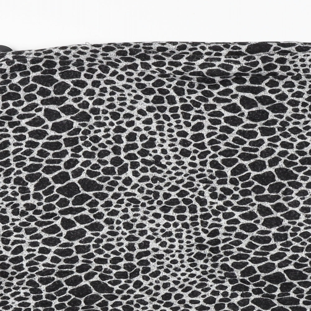 Dorothy Perkins  Womens Black Animal Print  Pullover Jumper Size 12