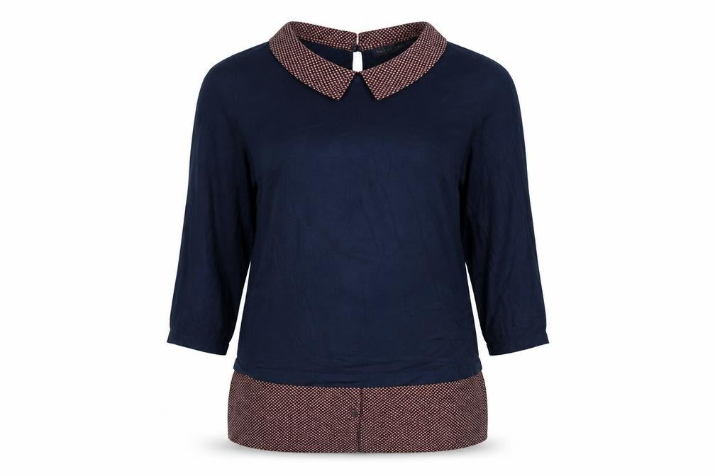 Womens UK Size 10 Marks and Spencer Blue Basic T-Shirt