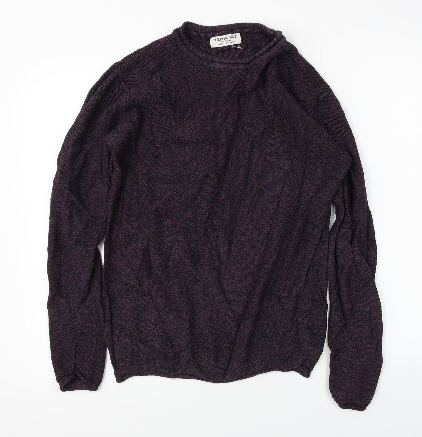 Cedar Wood State  Mens Purple   Pullover Jumper Size M