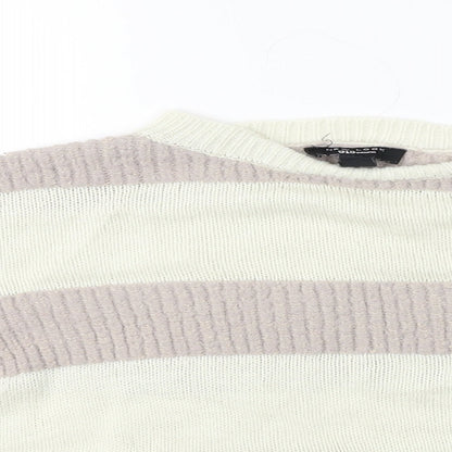 New Look  Girls Ivory Striped  Pullover Jumper Size 12-13 Years