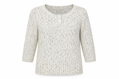 Front view of Kaliko women’s ivory jumper, size UK 16