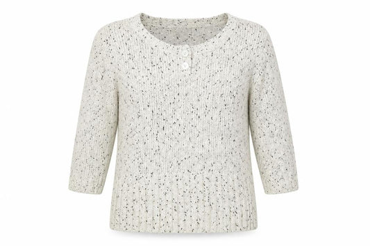 Front view of Kaliko women’s ivory jumper, size UK 16