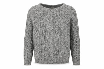 Front view of sprit men’s grey jumper, size S