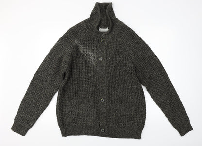 TU Mens Brown   Jacket Coat Size L