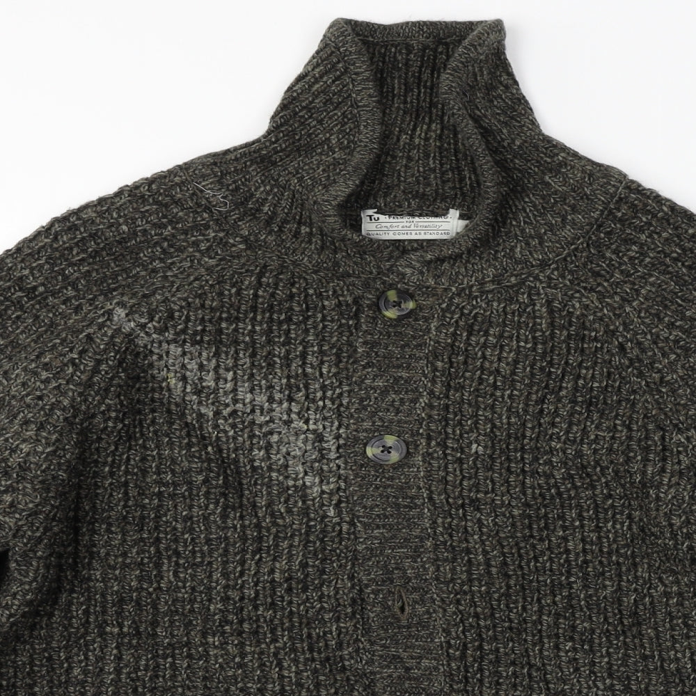 TU Mens Brown   Jacket Coat Size L