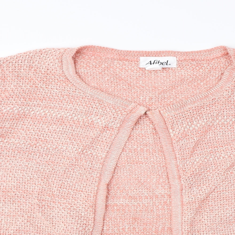 Afibel  Womens Orange   Cardigan Jumper Size 16