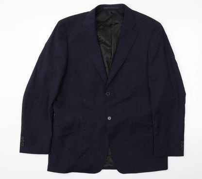 Brooke Taverner   Mens Blue Striped  Jacket Blazer Size 42