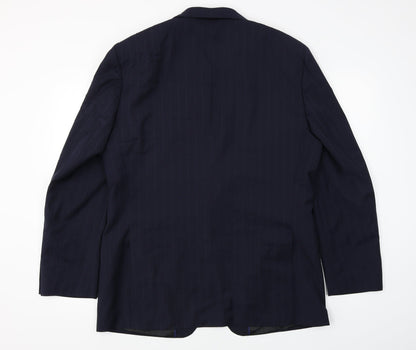 Brooke Taverner   Mens Blue Striped  Jacket Blazer Size 42