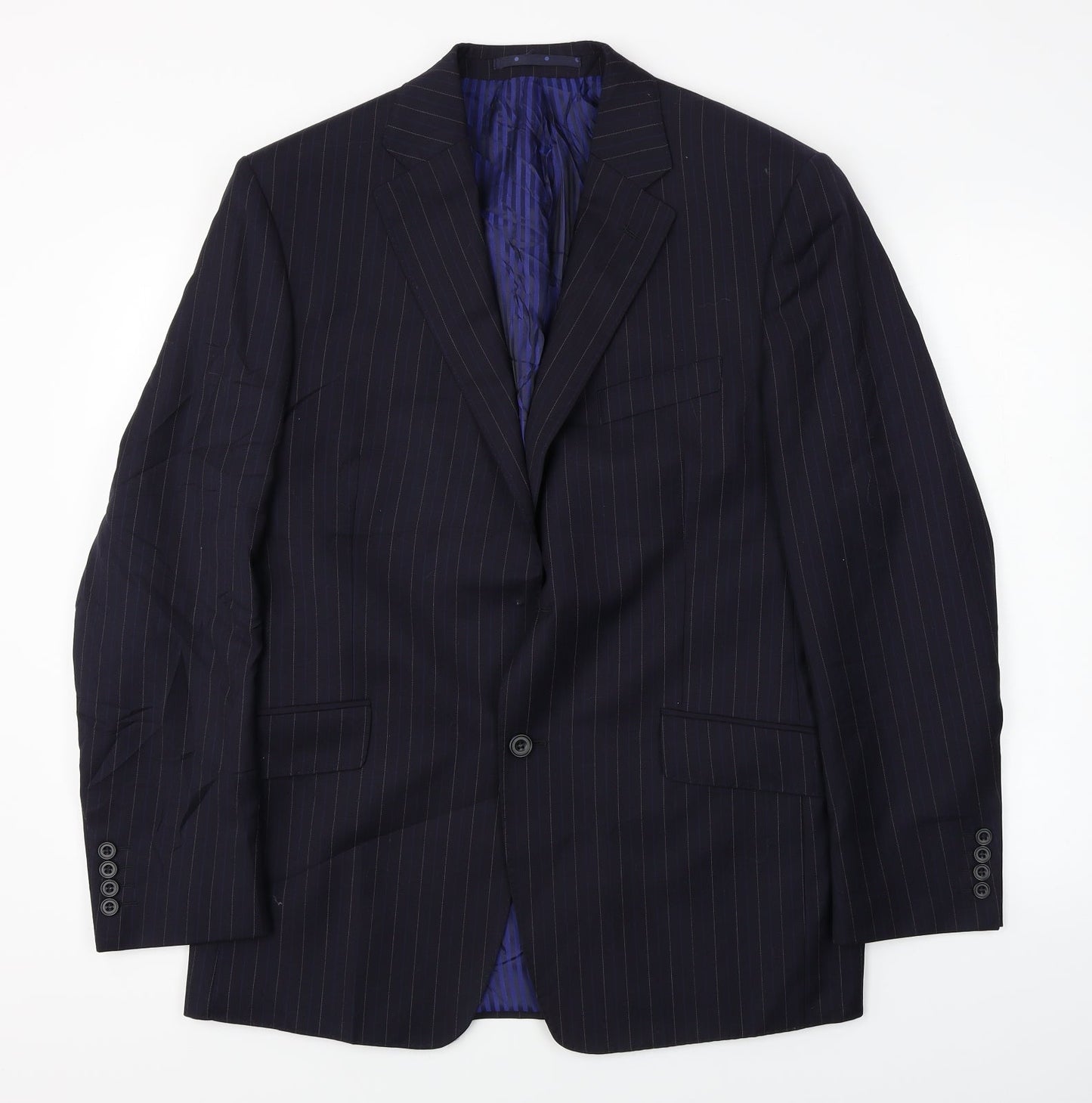 Mens UK Size 40 Marks and Spencer Regular Blue Suit Jacket