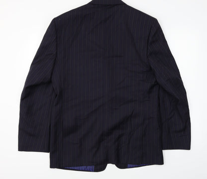 Mens UK Size 40 Marks and Spencer Regular Blue Suit Jacket