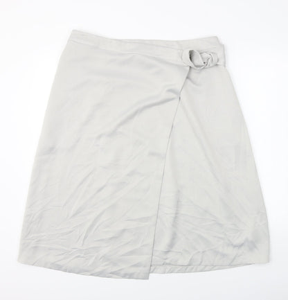 Marks and Spencer  Womens Grey   A-Line Skirt Size 38 in