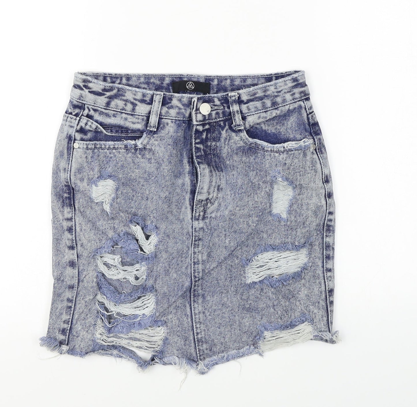 Missguided  Womens Blue   Bandage Skirt Size 26 in