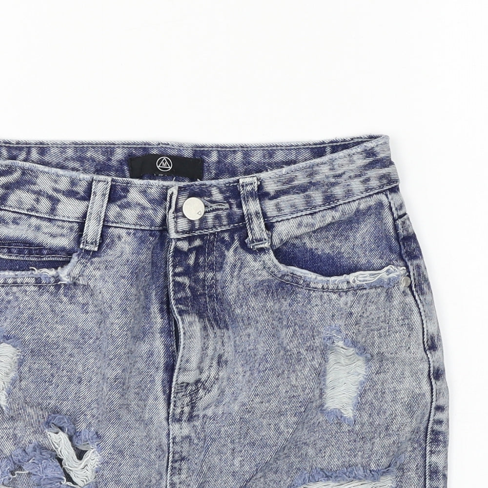 Missguided  Womens Blue   Bandage Skirt Size 26 in