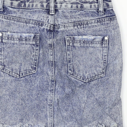 Missguided  Womens Blue   Bandage Skirt Size 26 in