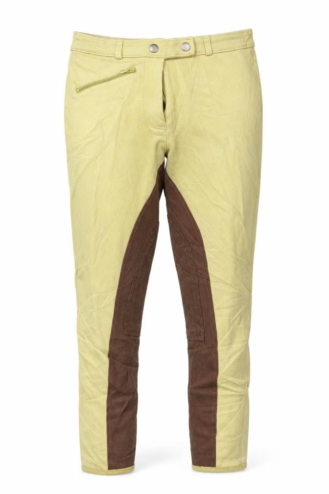 Womens UK Size M Preworn Regular Fit  Yellow Trousers