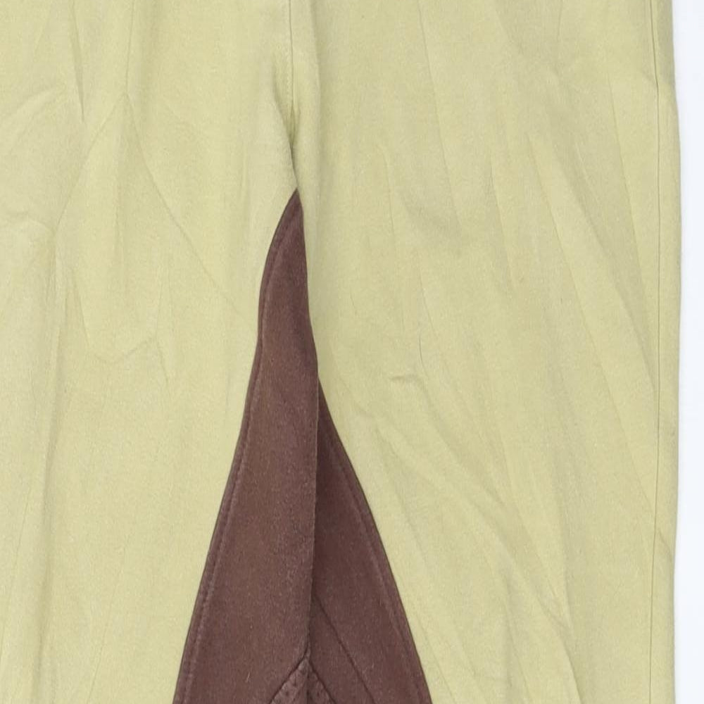 Womens UK Size M Preworn Regular Fit  Yellow Trousers