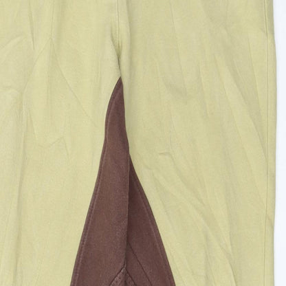 Womens UK Size M Preworn Regular Fit  Yellow Trousers