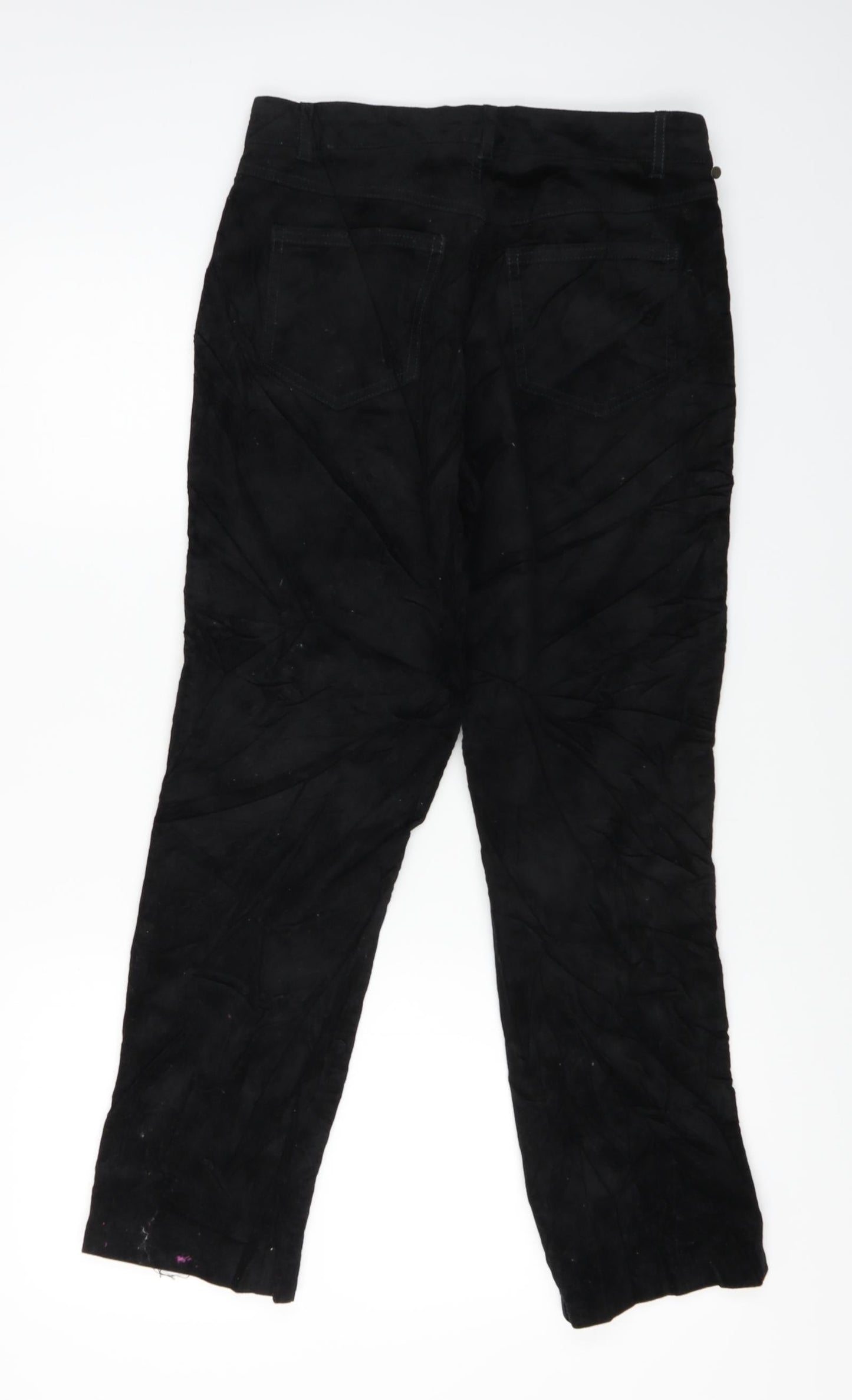 Womens UK Size 30 in Preworn Regular Fit  Black Trousers