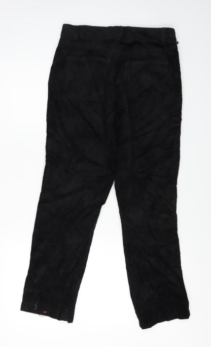 Womens UK Size 30 in Preworn Regular Fit  Black Trousers