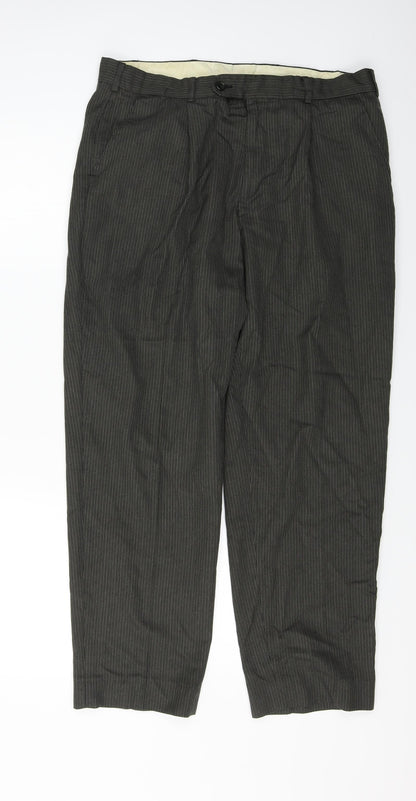Womens UK Size 34 in Preworn Regular Fit  Brown Trousers
