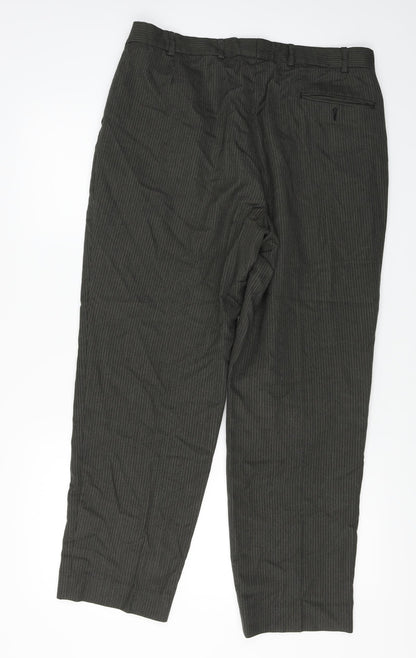Womens UK Size 34 in Preworn Regular Fit  Brown Trousers