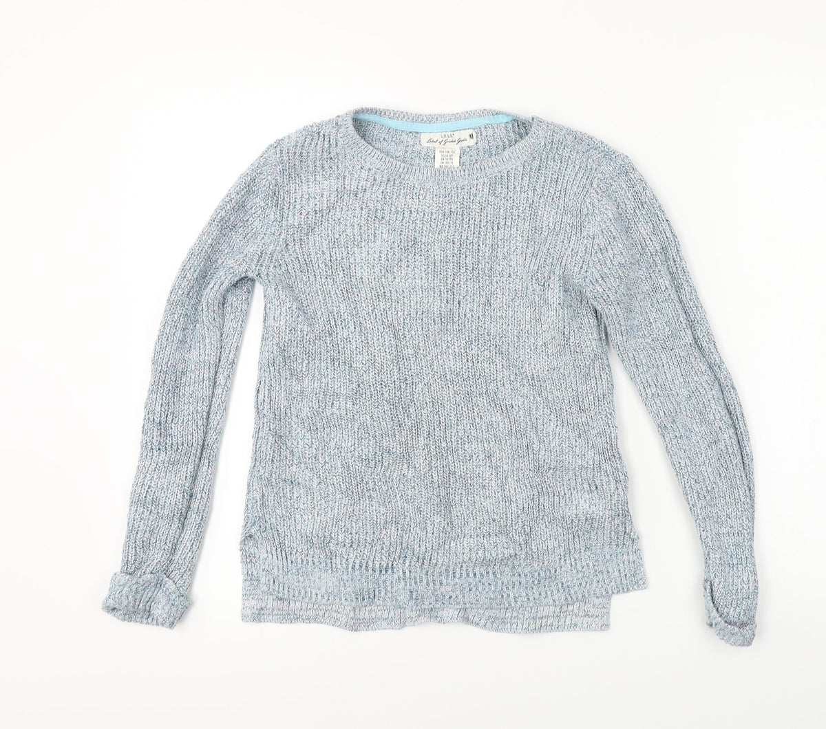 Additional front view of L.O.G.G women’s blue jumper, size M