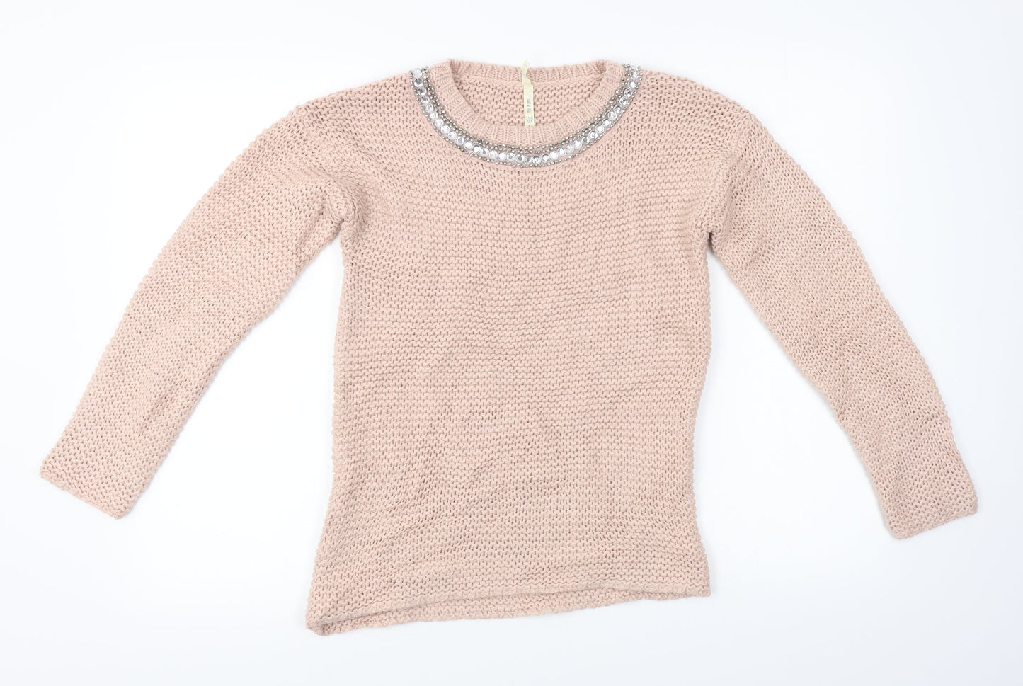 YD Girls Pink   Pullover Jumper Size 12-13 Years