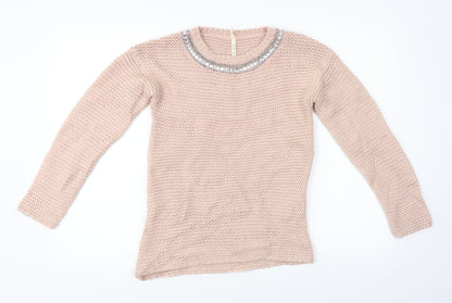 YD Girls Pink   Pullover Jumper Size 12-13 Years