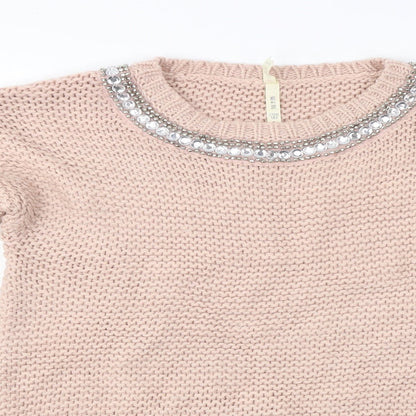 YD Girls Pink   Pullover Jumper Size 12-13 Years