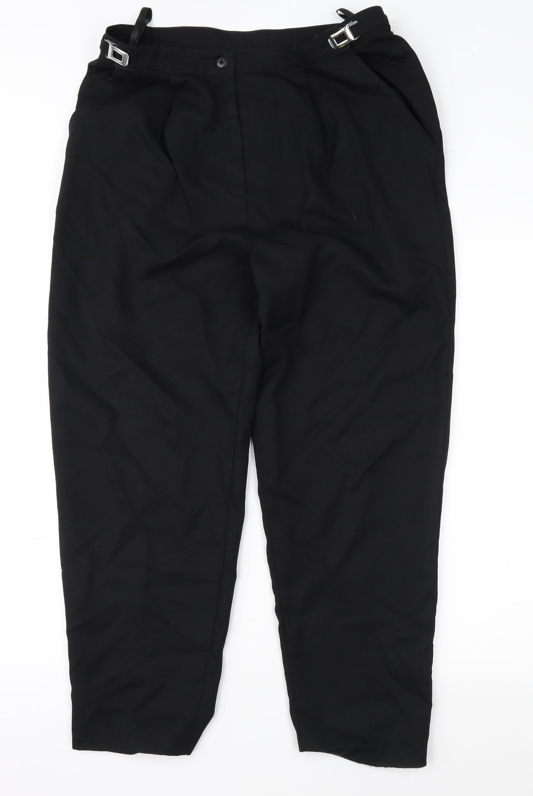 Slima Womens Black   Trousers  Size 14 L27 in