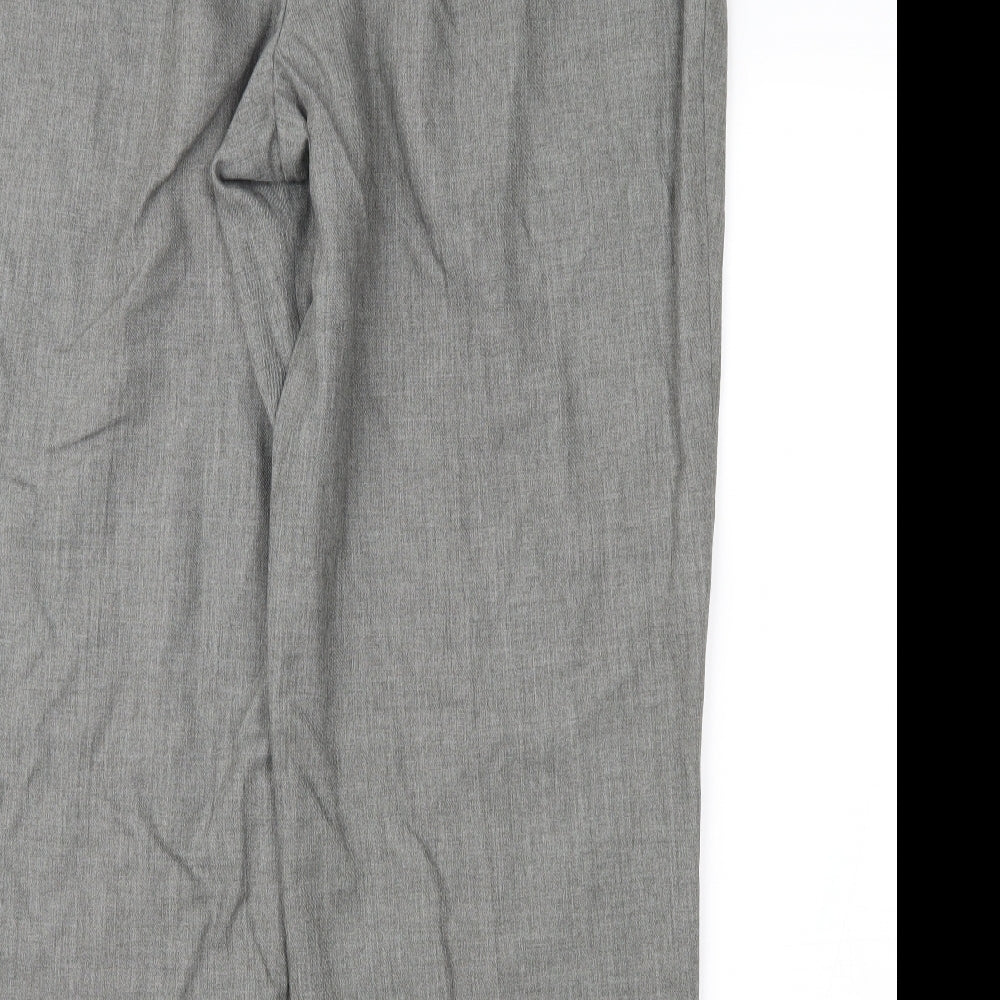 Haggar Mens Grey   Trousers  Size 38 in L27 in