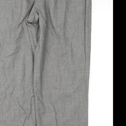 Haggar Mens Grey   Trousers  Size 38 in L27 in