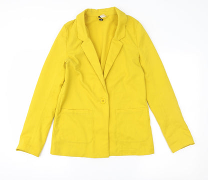 Divided Womens Yellow   Jacket  Size 6