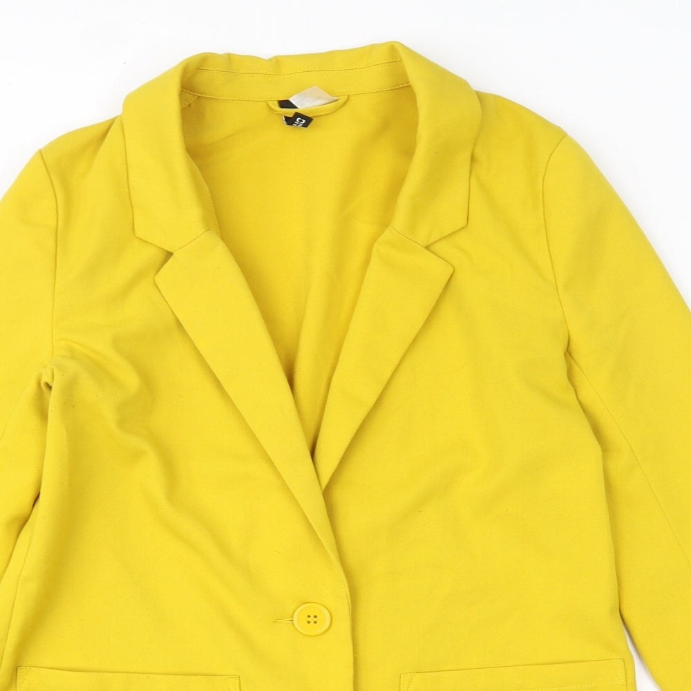 Divided Womens Yellow   Jacket  Size 6