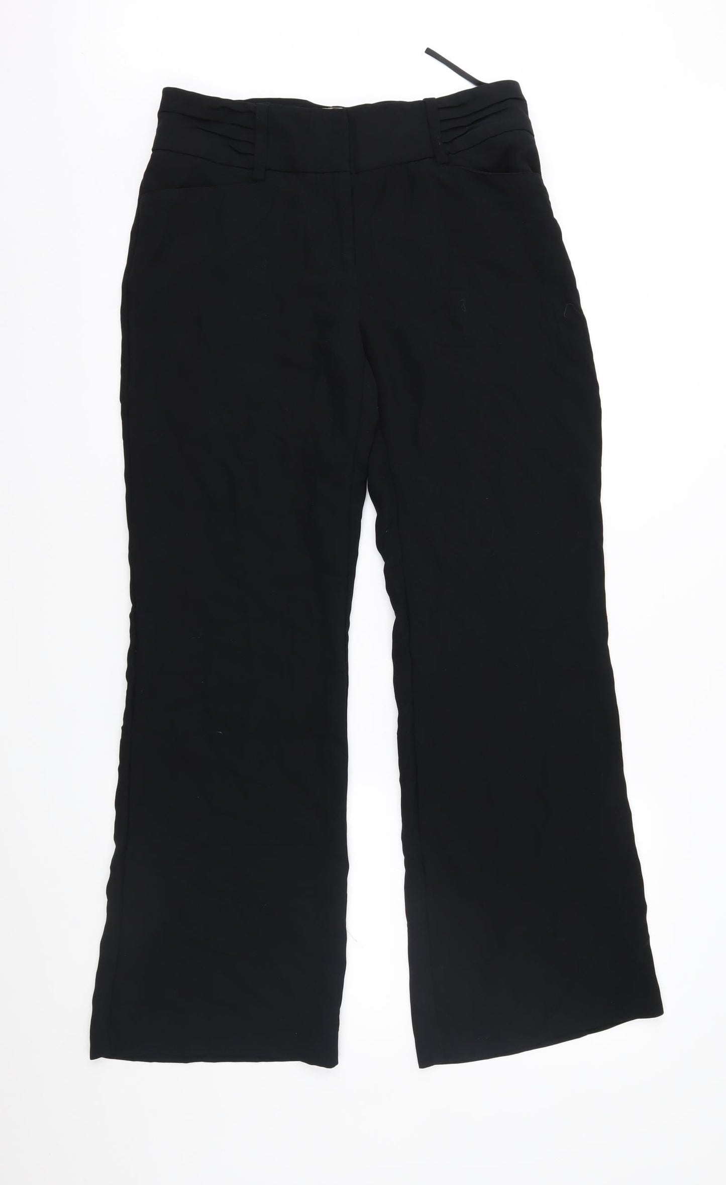 Womens UK Size 10 NEXT Regular Fit  Black Trousers