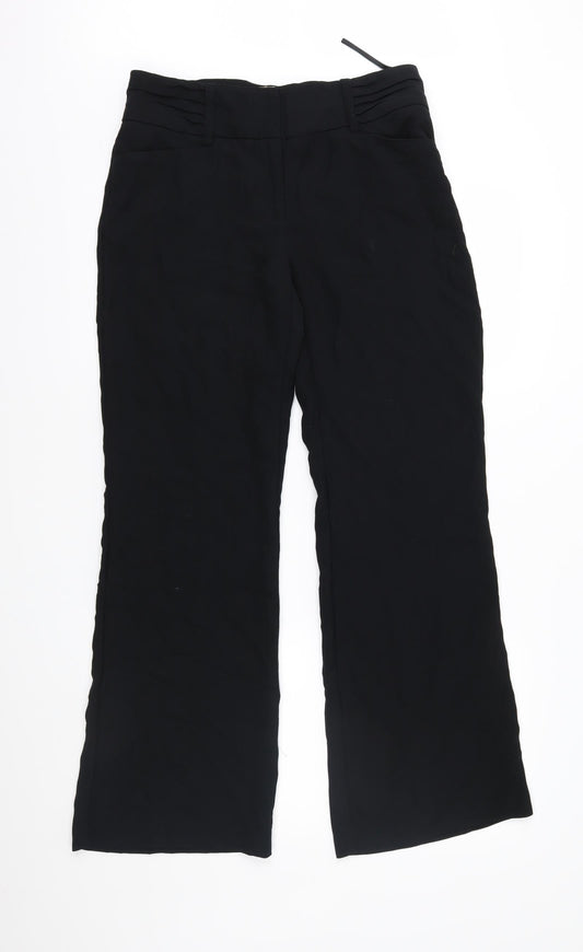 Womens UK Size 10 NEXT Regular Fit  Black Trousers