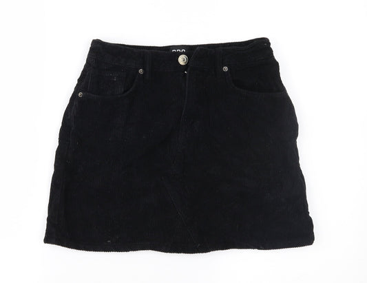BDG Womens Black  Corduroy Mini Skirt Size S