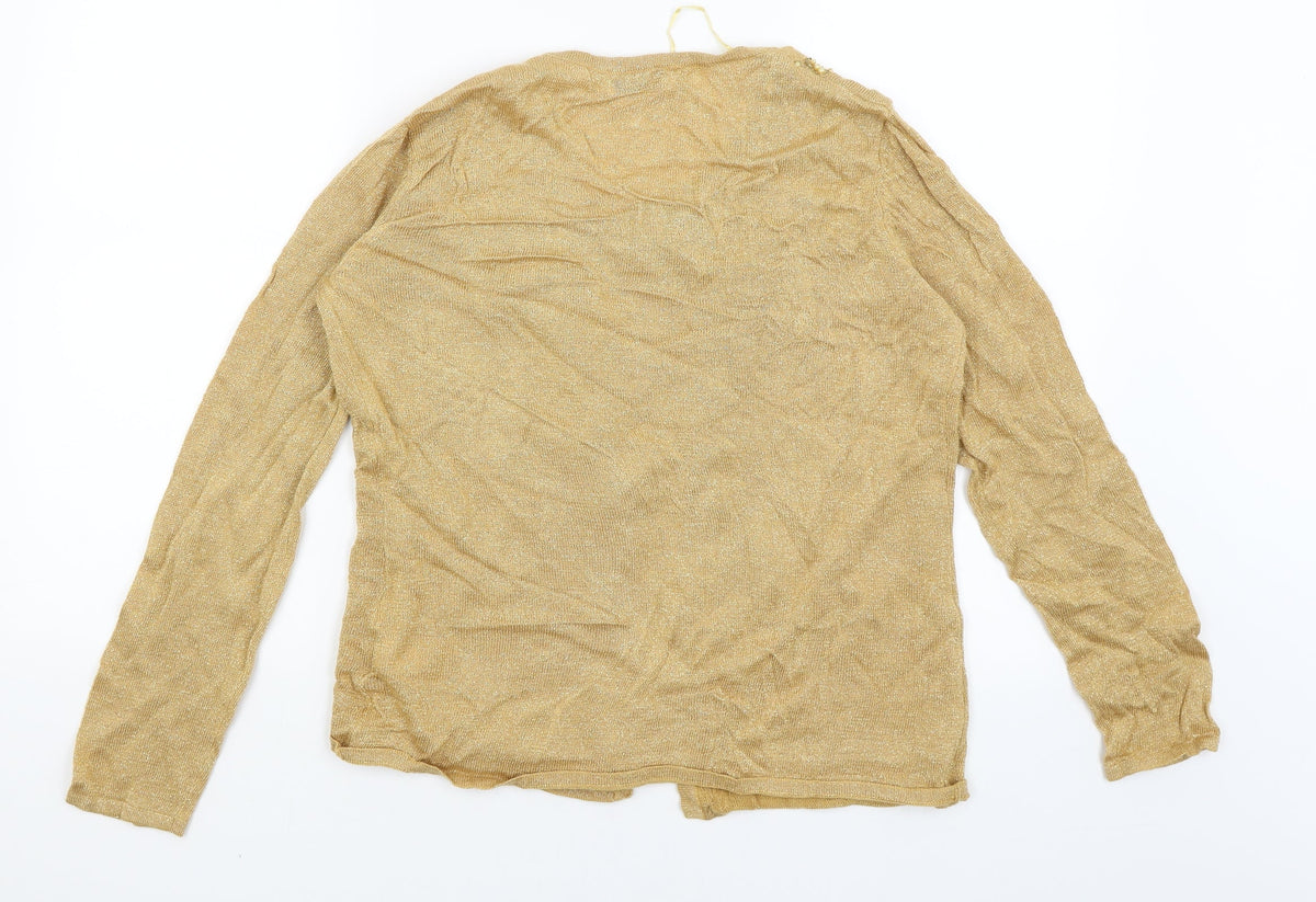Damart Womens Gold   Pullover Jumper Size 12