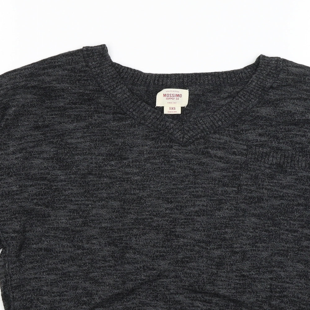 Womens UK Size XS Mossimo Black Basic T-Shirt
