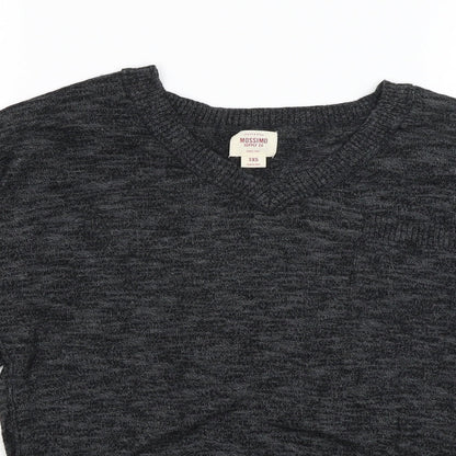Womens UK Size XS Mossimo Black Basic T-Shirt