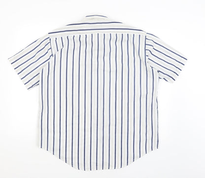 Mens UK Size XL Luigi Rossi White  Button-Up Long Sleeve Casual Shirt