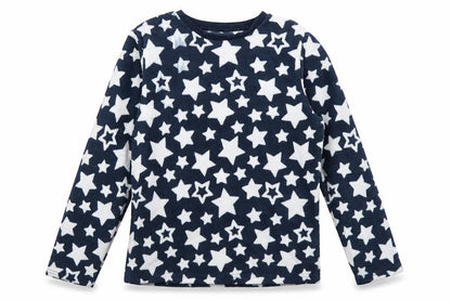 F&F Boys Blue Solid   Pyjama Top Size 9-10 Years  - Stars