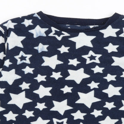F&F Boys Blue Solid   Pyjama Top Size 9-10 Years  - Stars