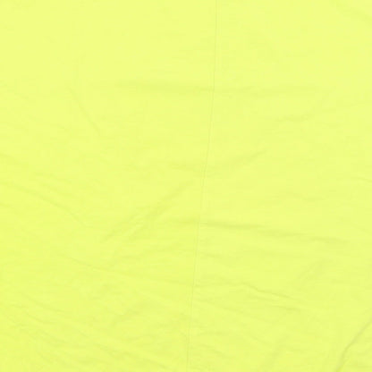 Womens UK Size 10 Preworn Yellow Basic T-Shirt
