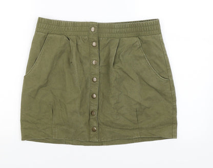Divided Womens Green   Mini Skirt Size 12