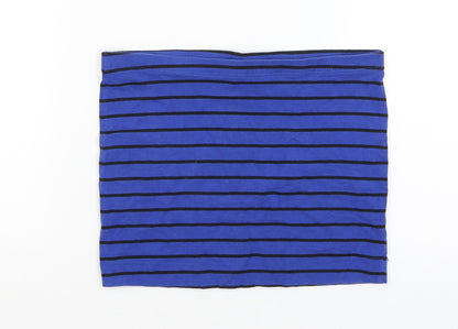 H&M Girls Blue Striped  Mini Skirt Size 11-12 Years