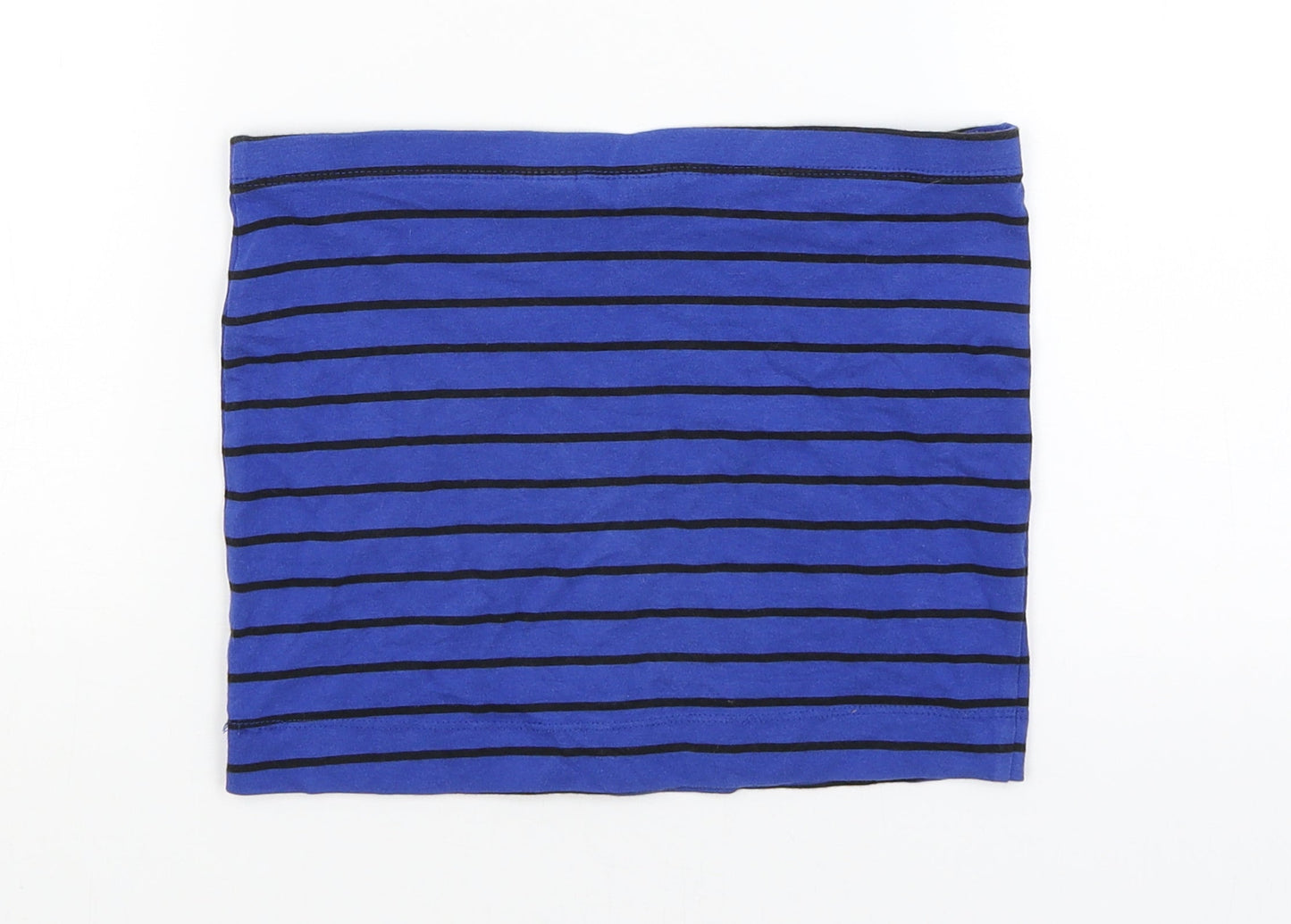 H&M Girls Blue Striped  Mini Skirt Size 11-12 Years