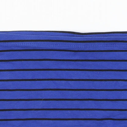 H&M Girls Blue Striped  Mini Skirt Size 11-12 Years