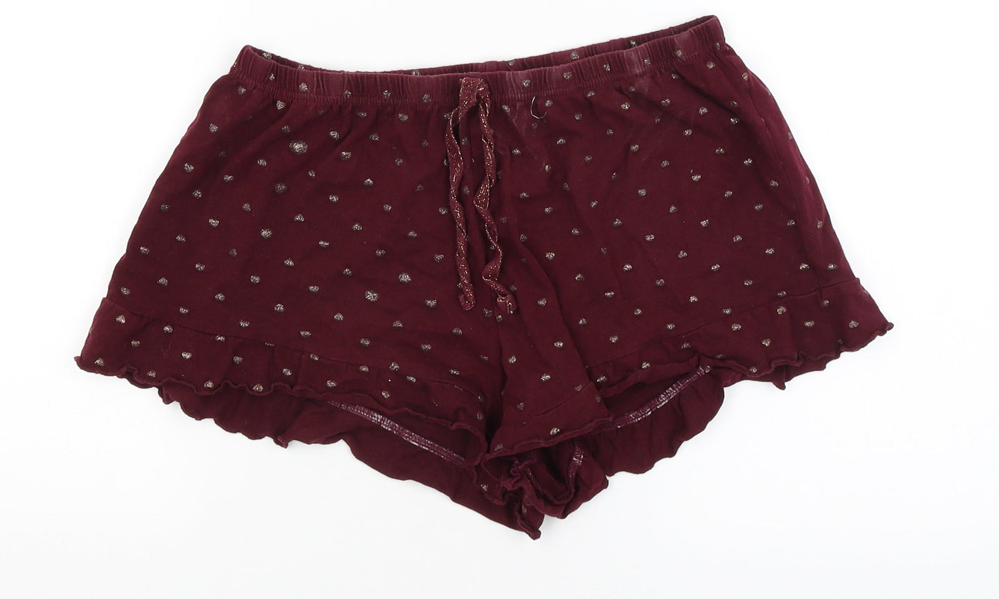 New Look Womens Red   Hot Pants Shorts Size M