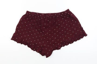 New Look Womens Red   Hot Pants Shorts Size M